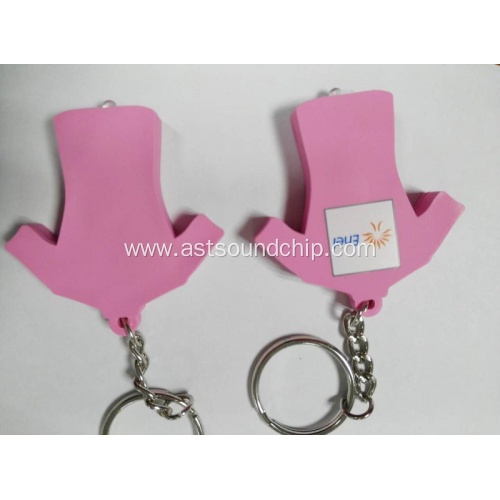 Led key chain /pvc key chain with led